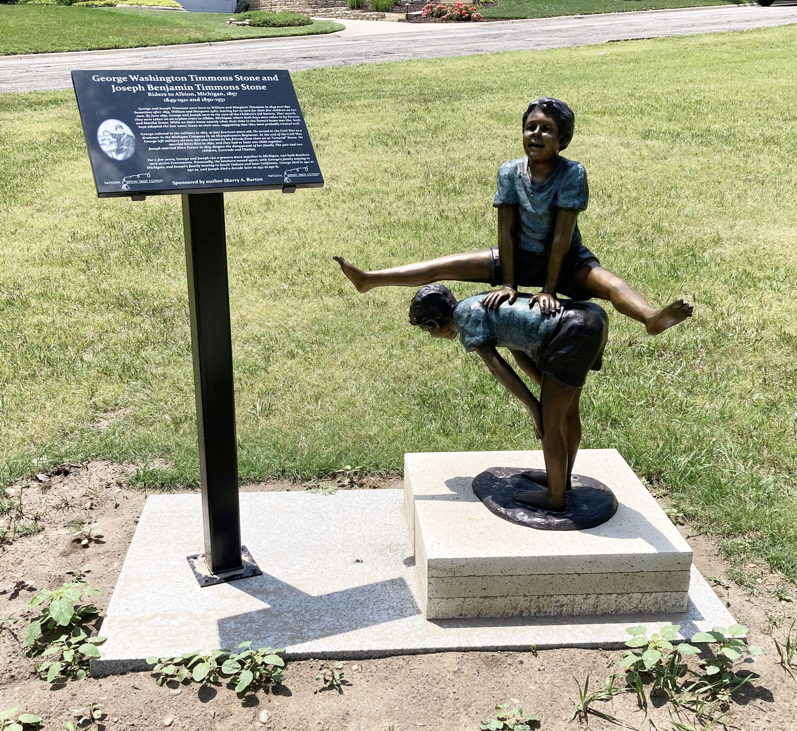 ALBION ORPHAN TRAIN YOUTH FEATURED IN NEW STATUE